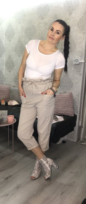Béžová souprava SELENA - Velikost: UNI