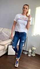 Modré slim džíny RACHEL