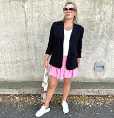 Černé oversize mikinové sako s podšívkou MONTICELLO