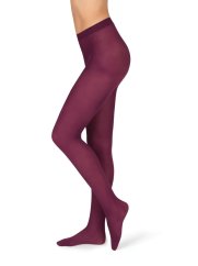 Burgundy červené punčochy COMFORT 180 DEN