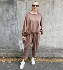 Mokka hnědá trendy souprava LUX SORAYA