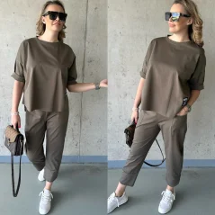 Khaki fashion souprava NATURE