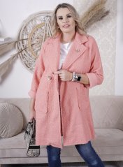 Lososový uzlíkový kabát VENUS