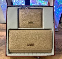 Mokka dámská sada peněženka + pouzdro Coveri Collection MOKKA