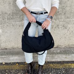 Černá trendy kabelka VENET