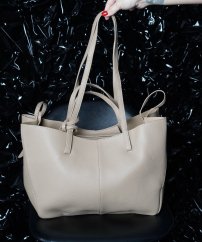 Béžová praktická kabelka CITY & MOM BAG POLLA 3v1