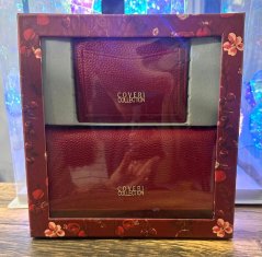 Červená dámská sada peněženka + pouzdro Coveri Collection RED