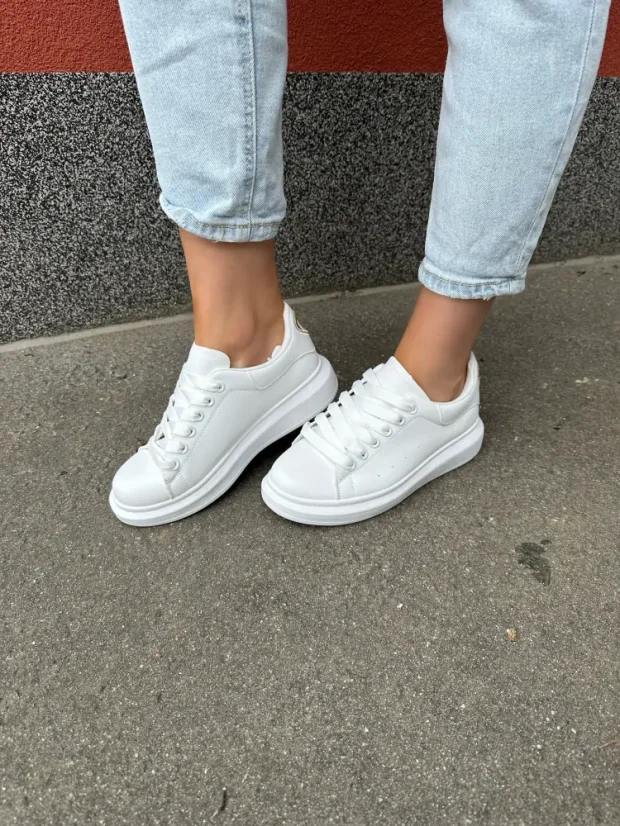 Bílé trendy tenisky LOVE - Velikost:                              36                               