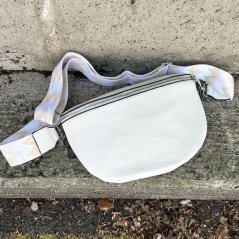 Bílá ledvinka - crossbody SIDEN