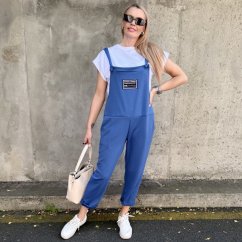Modré lacláče z máslového materiálu REFINING