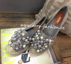 Šedé espadrilky CORAL