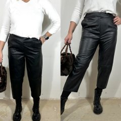 Stylové kalhoty z ekokůže LEATHER