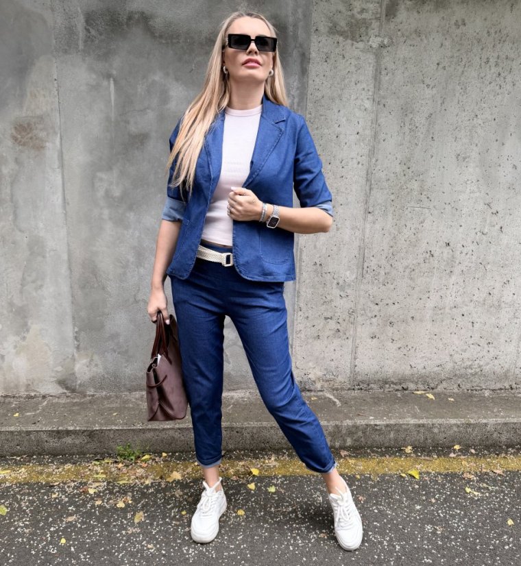 Světle modré džínové sako MONACO DENIM