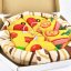 Velká dárková sada 4 páry ponožek PIZZA SET 36-41